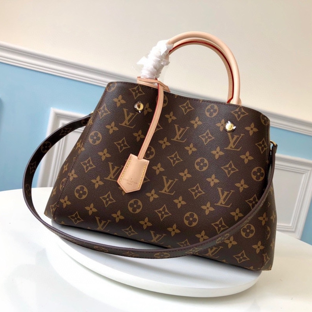 LV MONTAIGNE BB MONOGRAM CANVAS BROWN 33CM M41056