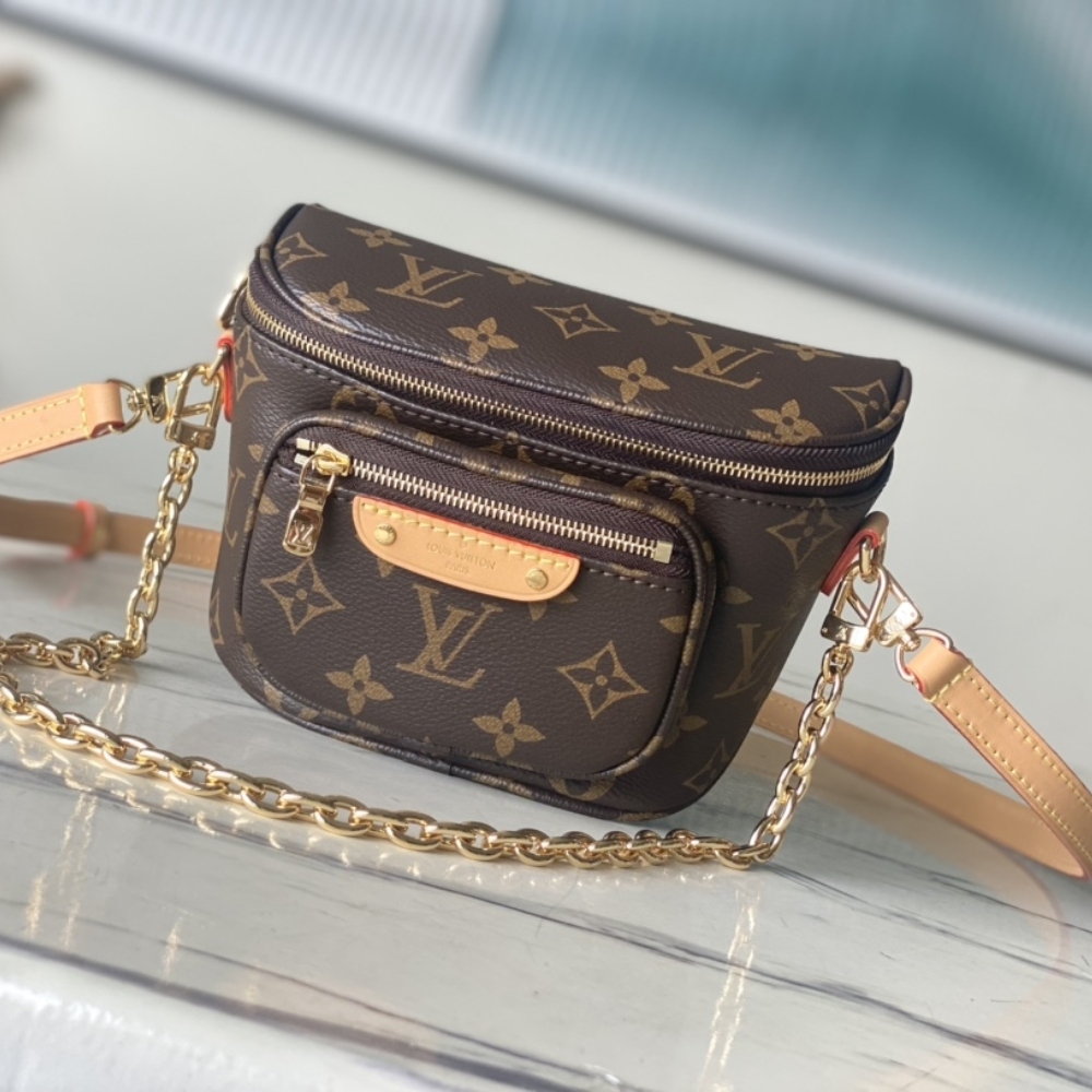 LV MINI BUMBAG BAG MONOGRAM CANVAS 17CM M82335