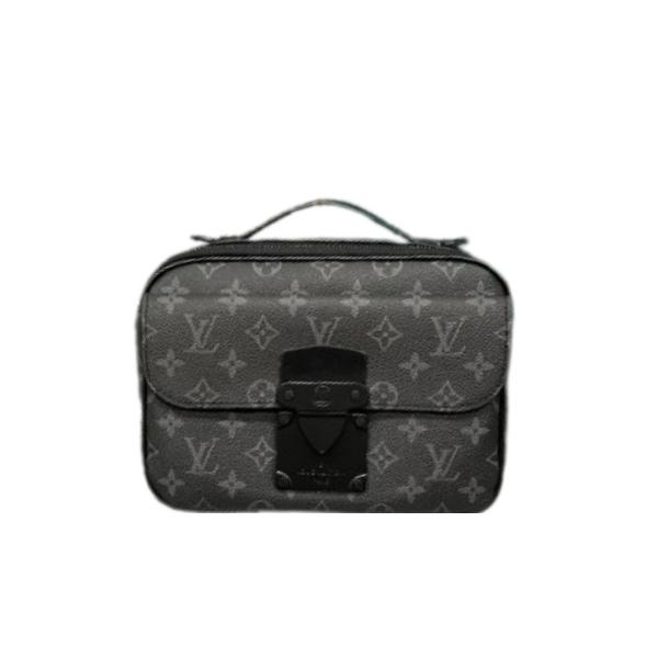 LV S LOCK MESSENGER GRAY MONOGRAM 22CM