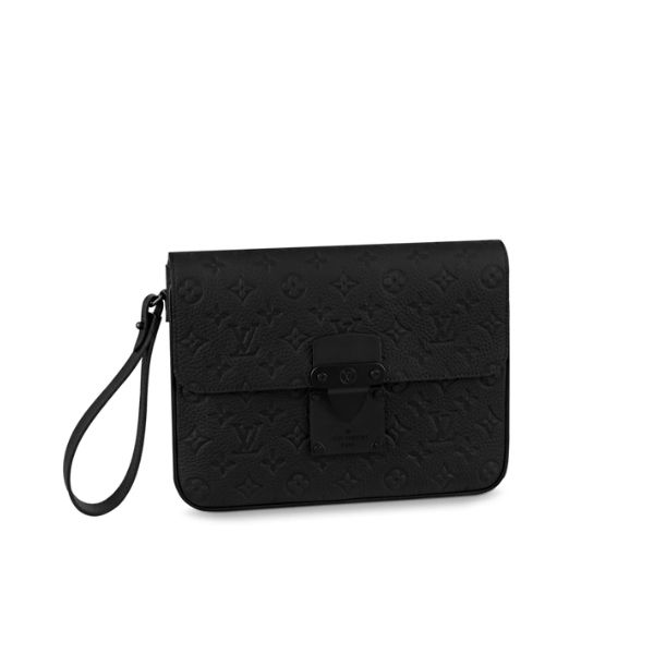 LV S LOCK A4 POUCH BLACK 28CM M80582