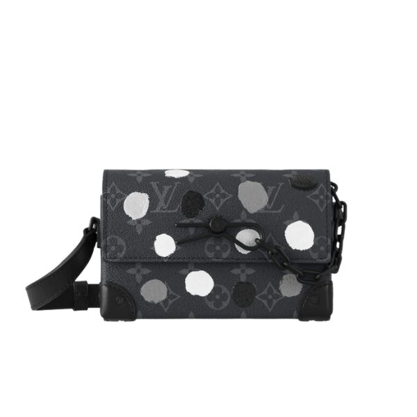 LV STEAMER MESSENGER TAURILLON MONOGRAM BLACK AND WHITE 20CM M23742