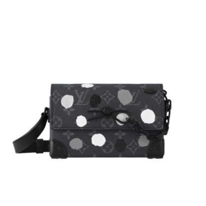 LV STEAMER MESSENGER TAURILLON MONOGRAM BLACK AND WHITE 20CM M23742