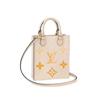 LV PETIT SAC PLAT MONOGRAM WHITE 17CM