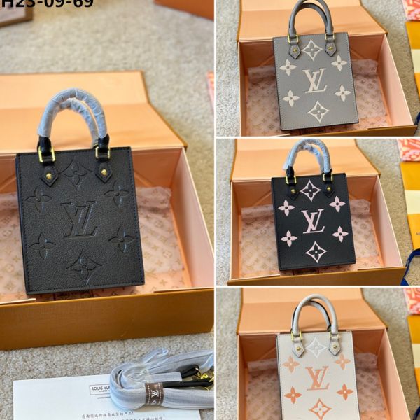 LV PETIT SAC PLAT MONOGRAM WHITE 17CM