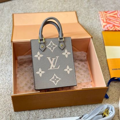 LV PETIT SAC PLAT MONOGRAM GREY 17CM