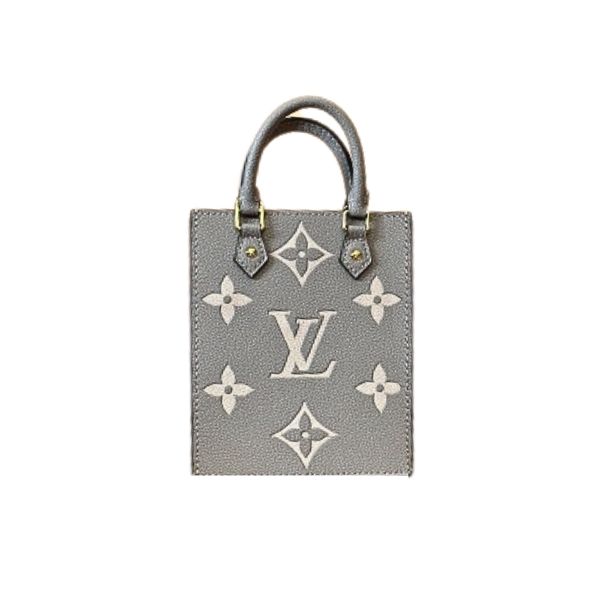 LV PETIT SAC PLAT MONOGRAM GREY 17CM