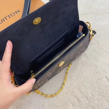 LV WALLET ON CHAIN IVY BLACK 22CM M82653