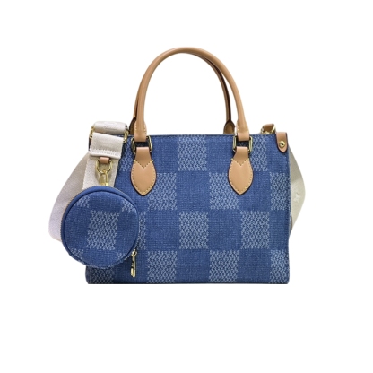 LV ONTHEGO PM DENIM BLUE 25CM