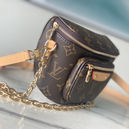 LV MINI BUMBAG BAG MONOGRAM CANVAS 17CM M82335