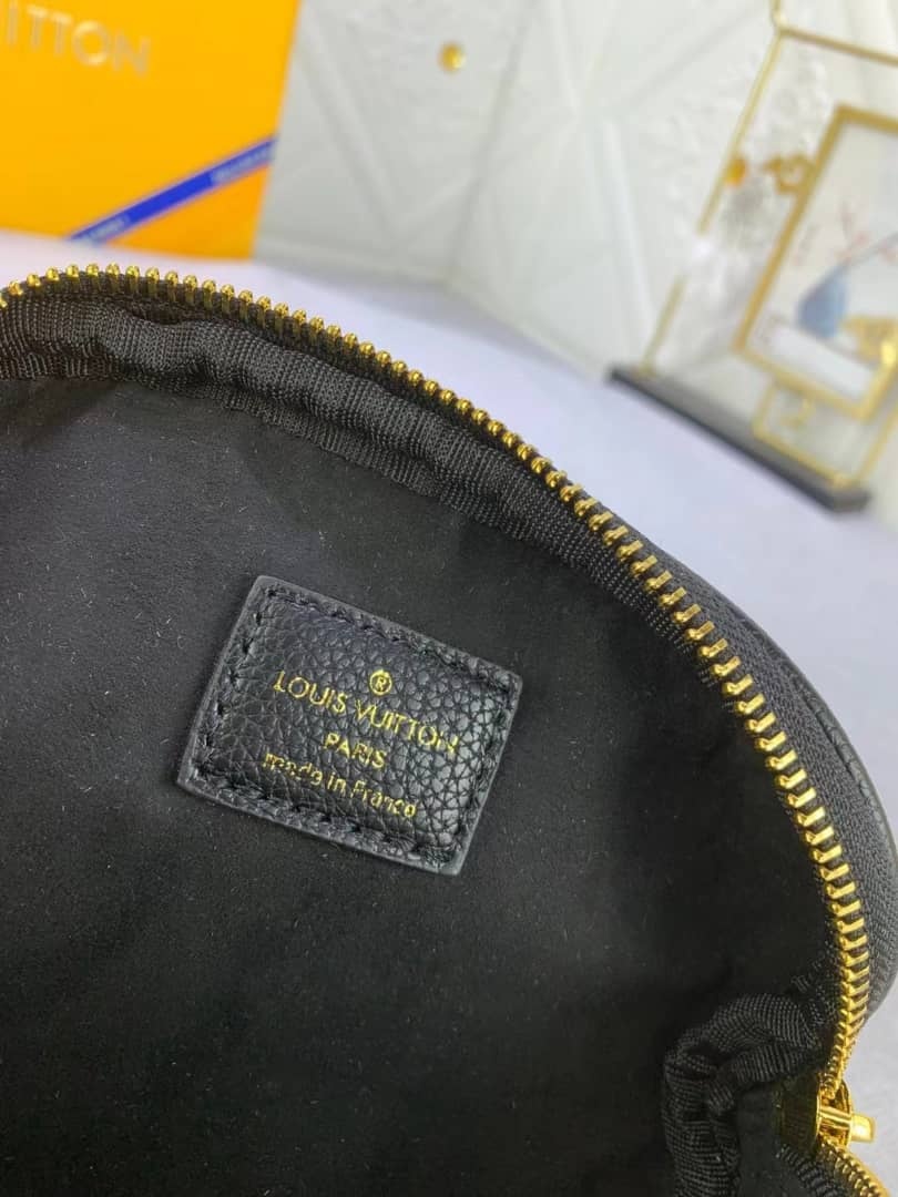 LV MINI BUMBAG BLACK MONOGRAM EMPREINTE 17CM M46917