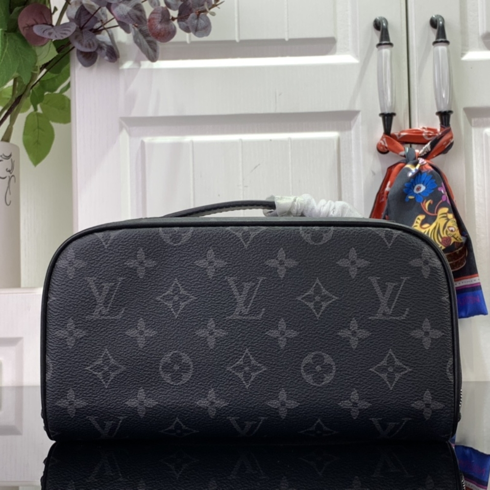 LV TOILETRY BAG MONOGRAM ECLIPSE CANVAS BLACK 24CM M11508