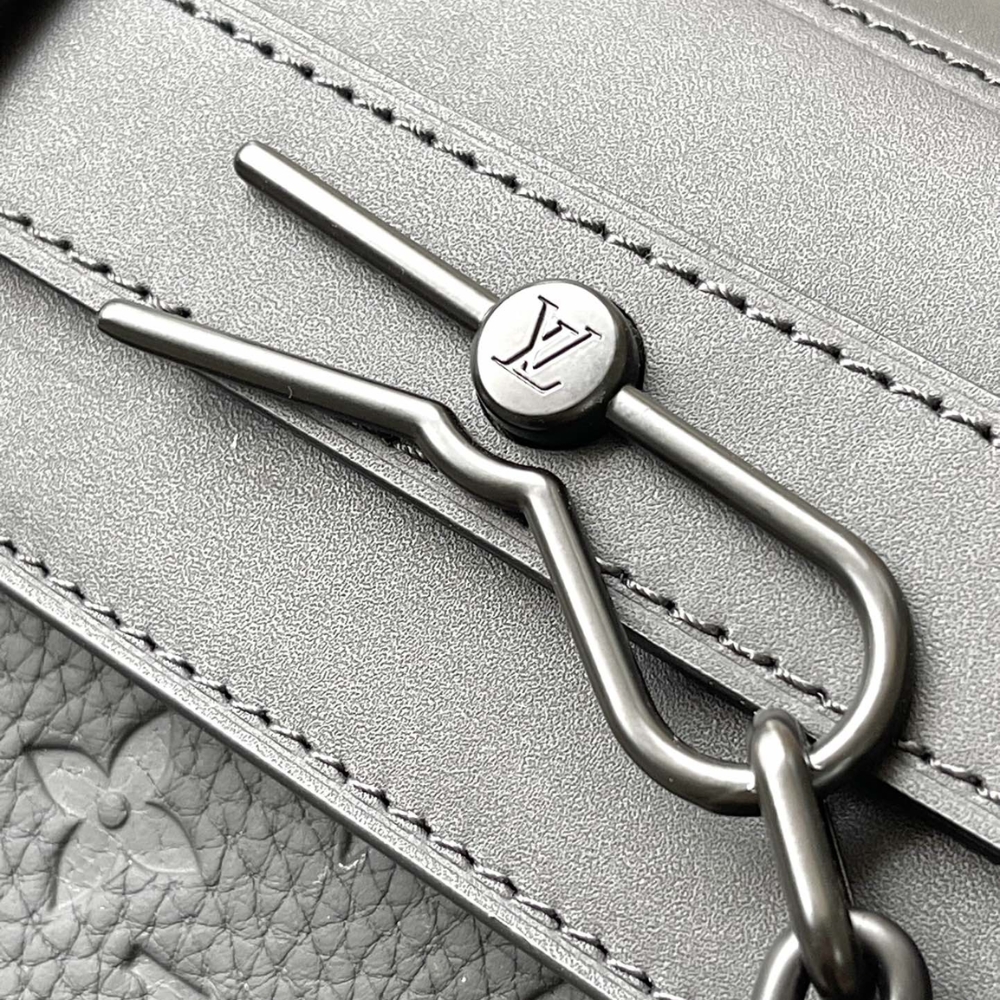 LV STEAMER PM TAURILLON MONOGRAM BLACK 25CM M24436