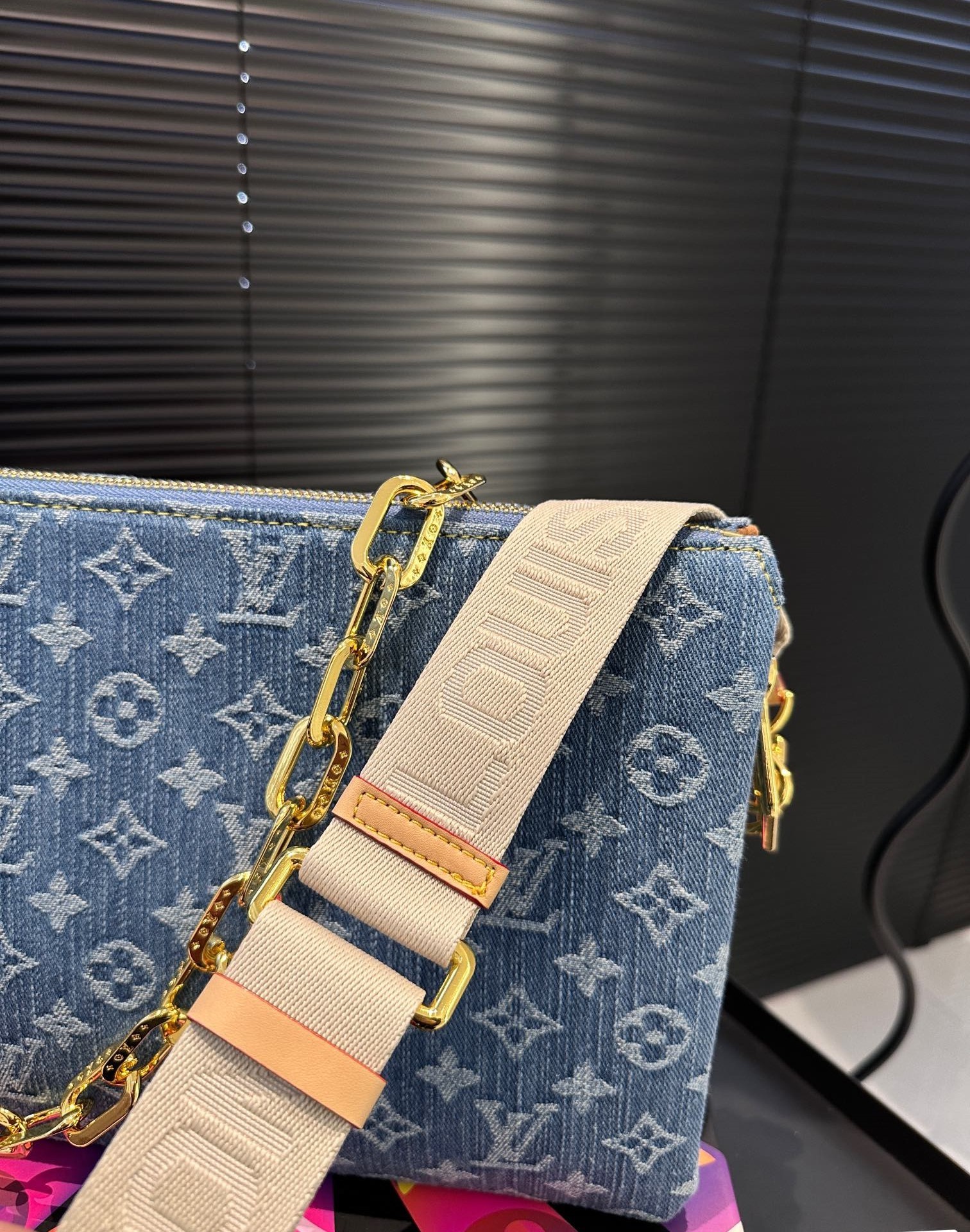LV COUSSIN PM BAG DENIM BLUE 26CM M24564
