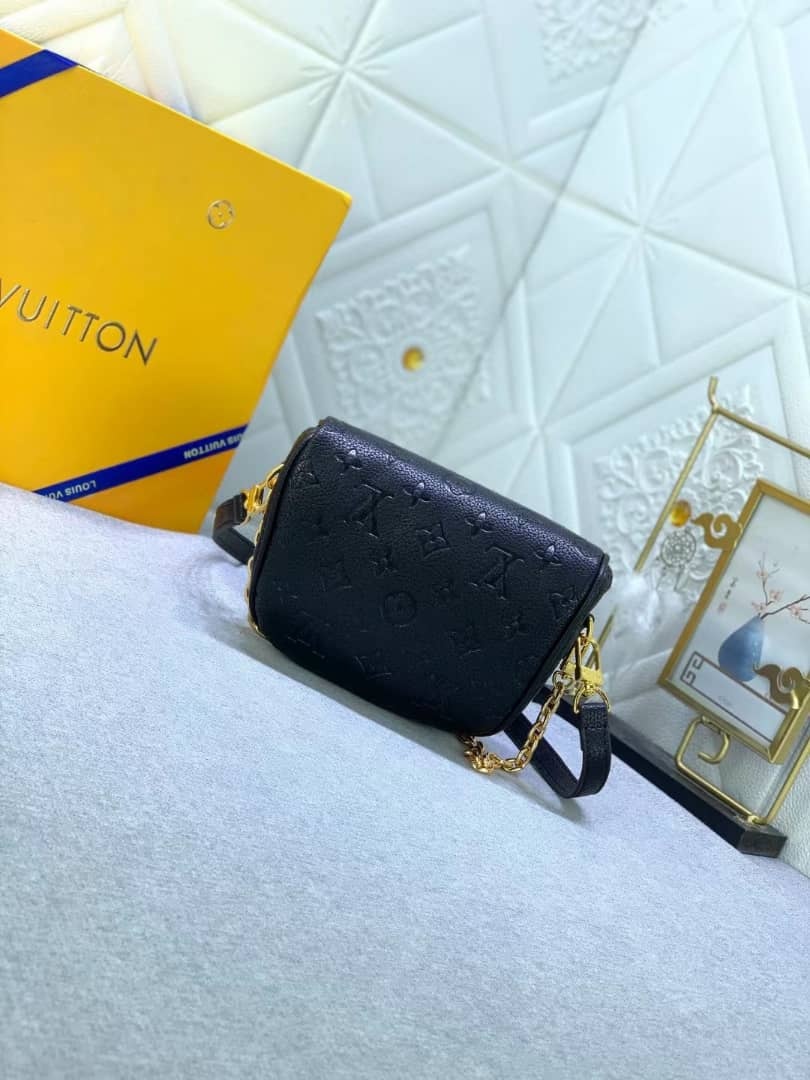 LV MINI BUMBAG BLACK MONOGRAM EMPREINTE 17CM M46917