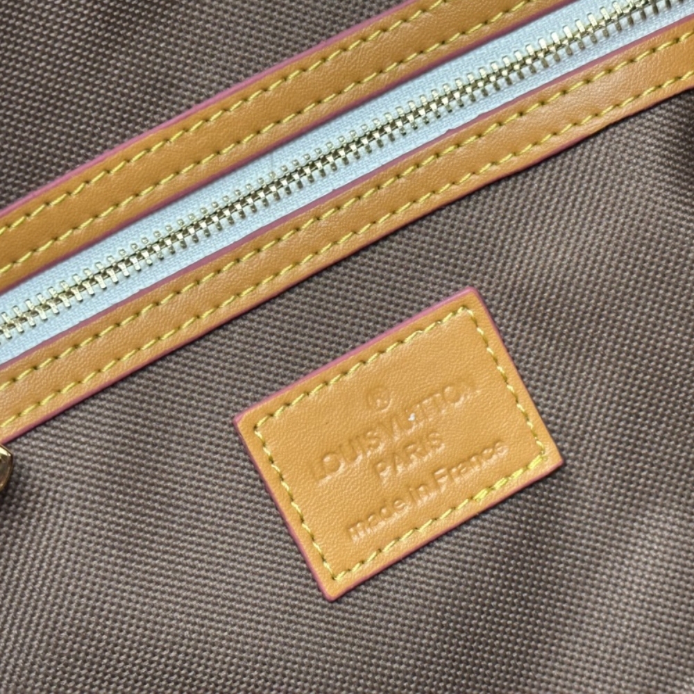 LV KEEPALL BANDOULIÈRE 50 LEATHER TRIM MUTICOLOR 50CM