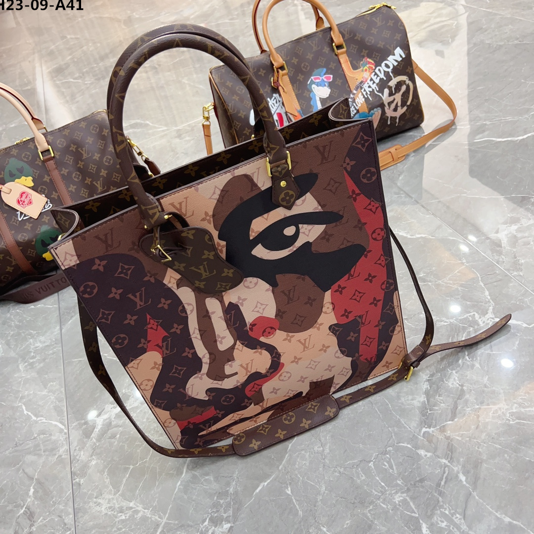 LV SAC PLAT NV BROWN 39CM M46679