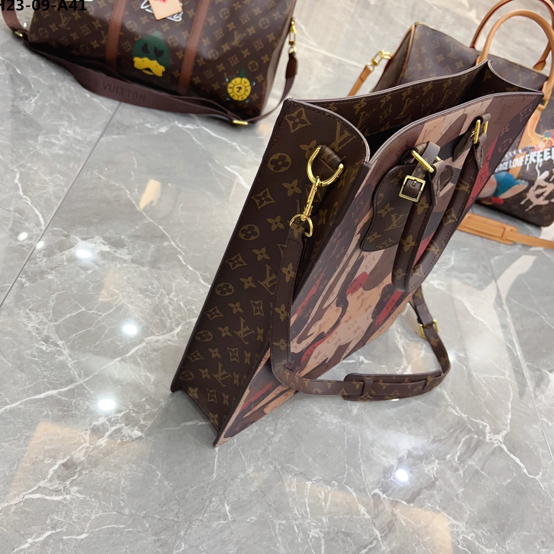 LV SAC PLAT NV BROWN 39CM M46679