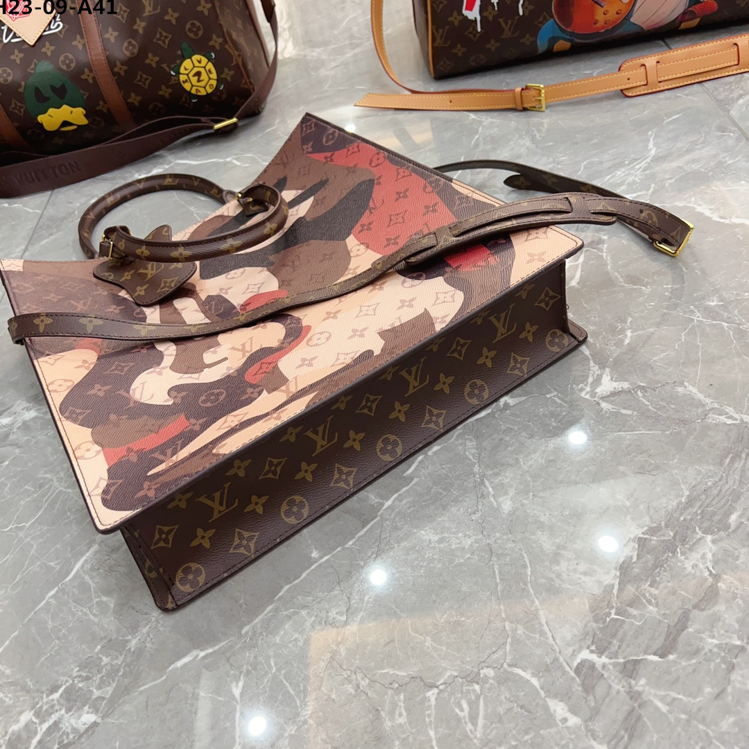 LV SAC PLAT NV BROWN 39CM M46679