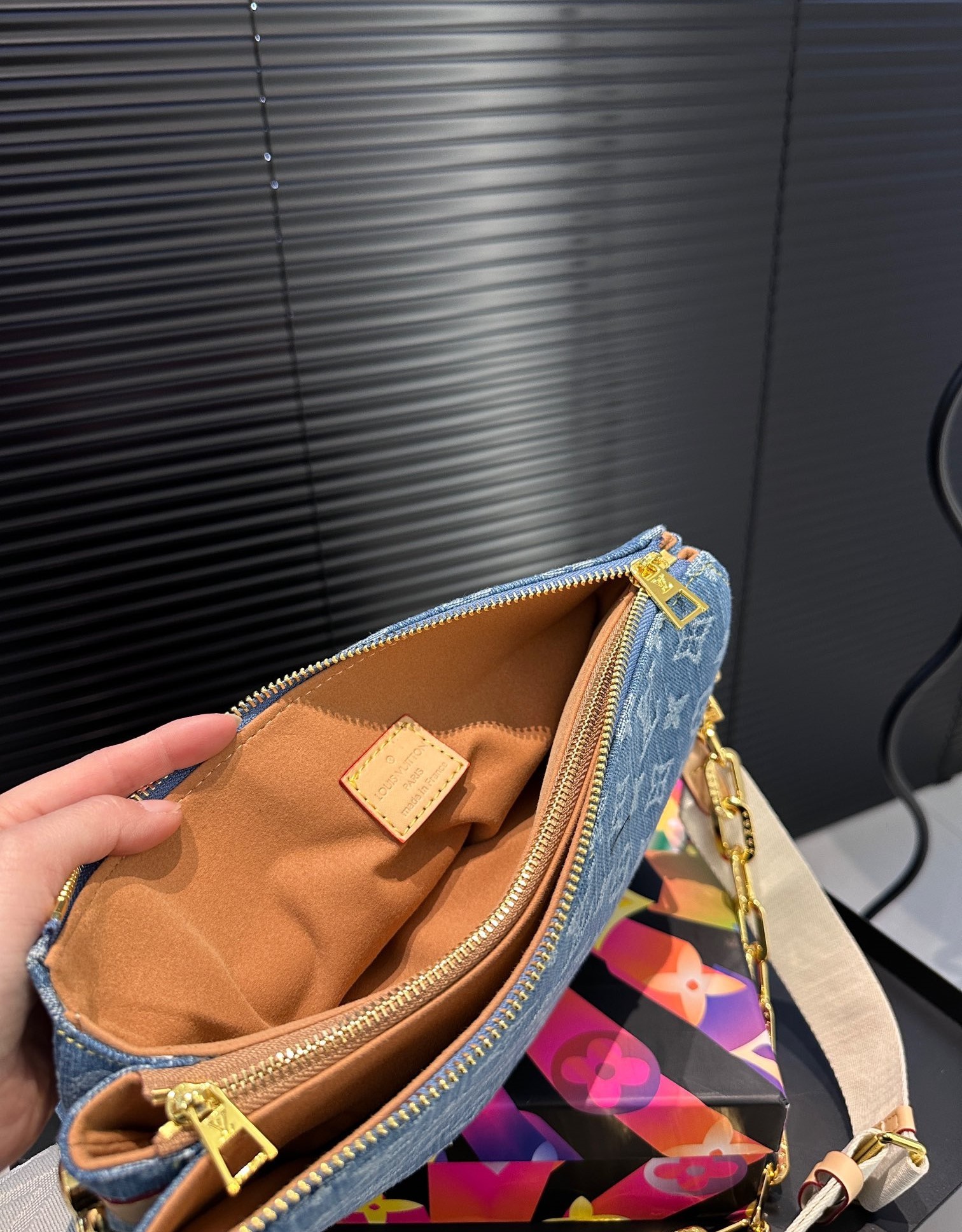 LV COUSSIN PM BAG DENIM BLUE 26CM M24564