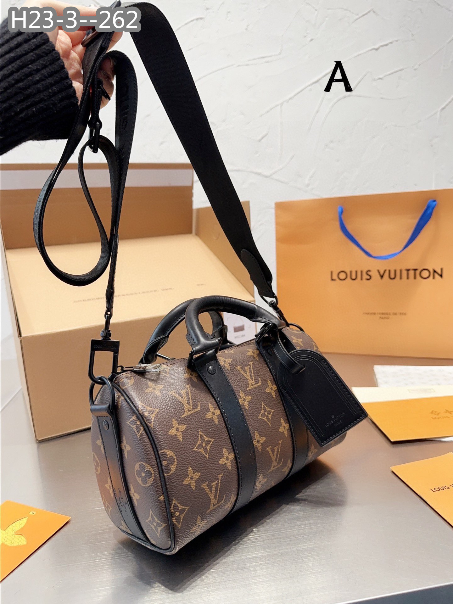 LV KEEPALL BANDOULIÈRE 25 BROWN M46271