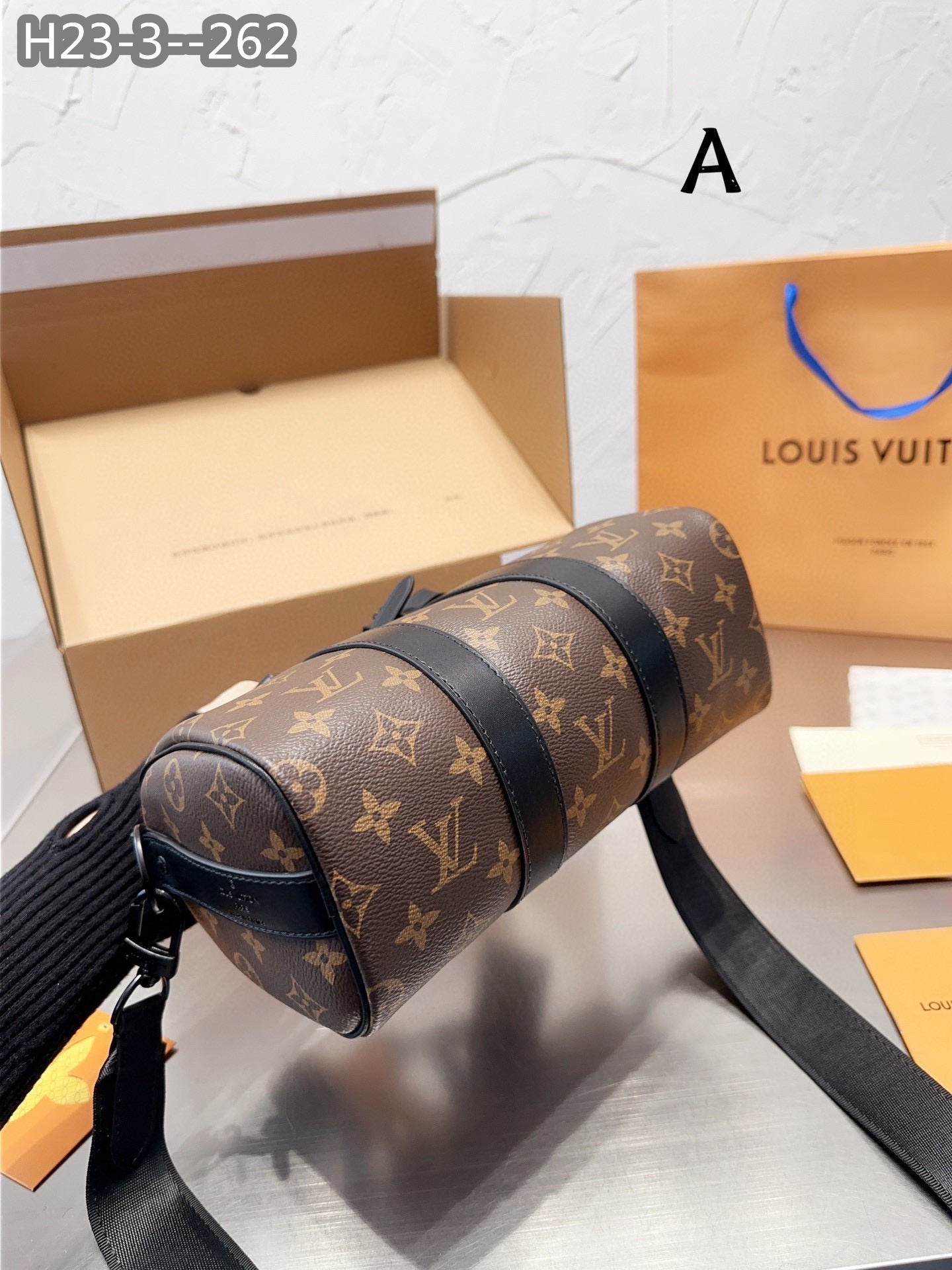 LV KEEPALL BANDOULIÈRE 25 BROWN M46271