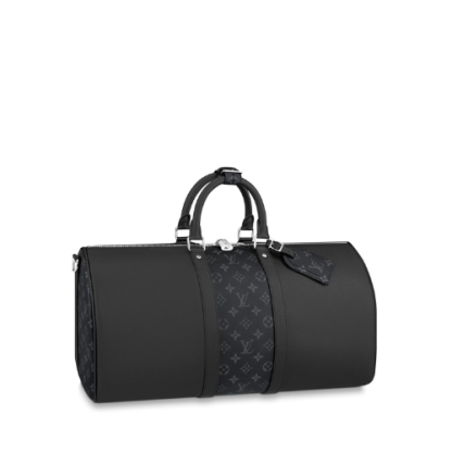 LV KEEPALL BANDOULIÈRE 50CM BLACK M59712