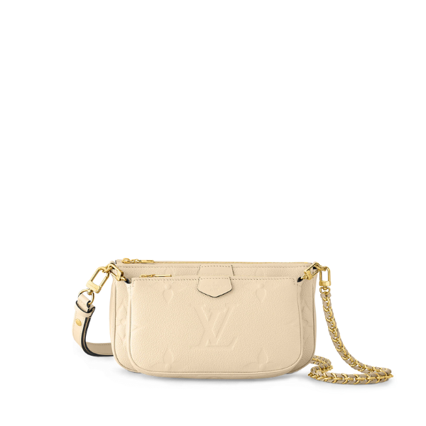 LV MULTI POCHETTE ACCESSOIRES CREAM 18CM M46568