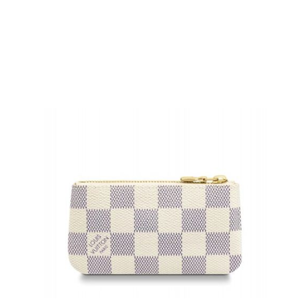LV DAMIER AZUR COATED CANVA KEY POUCH 12CM N62658