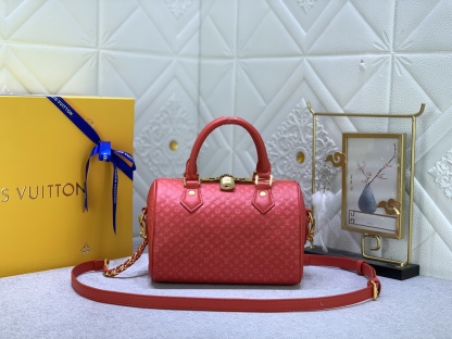 LV SPEEDY BANDOULIÈRE 20 RED M22286