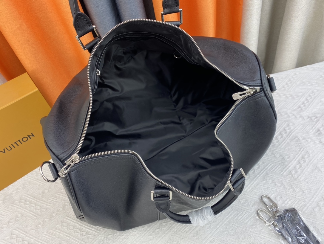 LV KEEPALL BANDOULIÈRE 50CM BLACK M59712