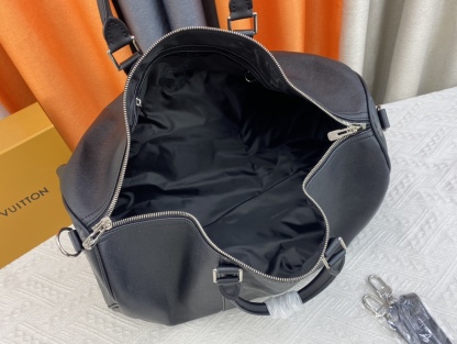 LV KEEPALL BANDOULIÈRE 50CM BLACK M59712
