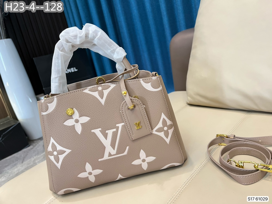 LV MONTAIGNE BB BAG BEIGE 30CM M45778
