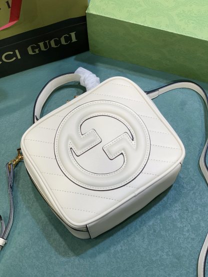 GG BLONDIE TOP HANDLE BAG WHITE 20CM 744434 1IV0G 9022