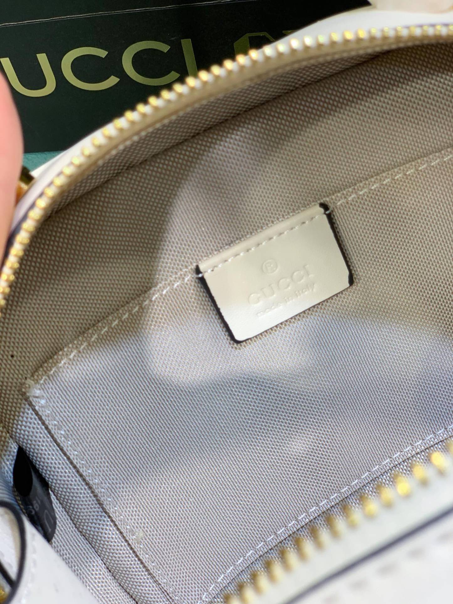 GG BLONDIE TOP HANDLE BAG WHITE 20CM 744434 1IV0G 9022