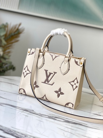 LV EMPREINTE ONTHEGO PM WHITE 25CM M45654