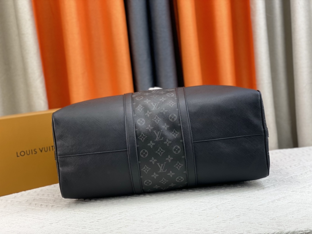 LV KEEPALL BANDOULIÈRE 50CM BLACK M59712