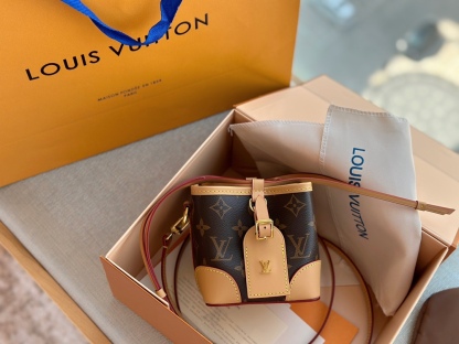 LV NOÉ PURSE BROWN AND BEIGE NOÉ PURSE 12CM M57099