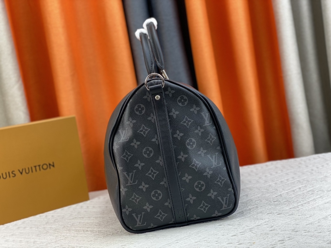 LV KEEPALL BANDOULIÈRE 50CM BLACK M59712