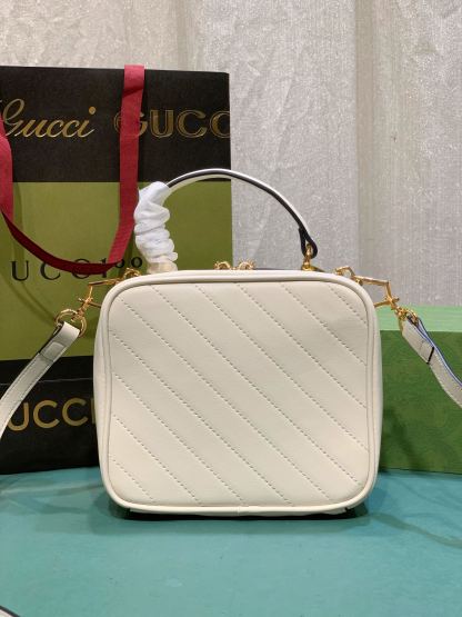 GG BLONDIE TOP HANDLE BAG WHITE 20CM 744434 1IV0G 9022