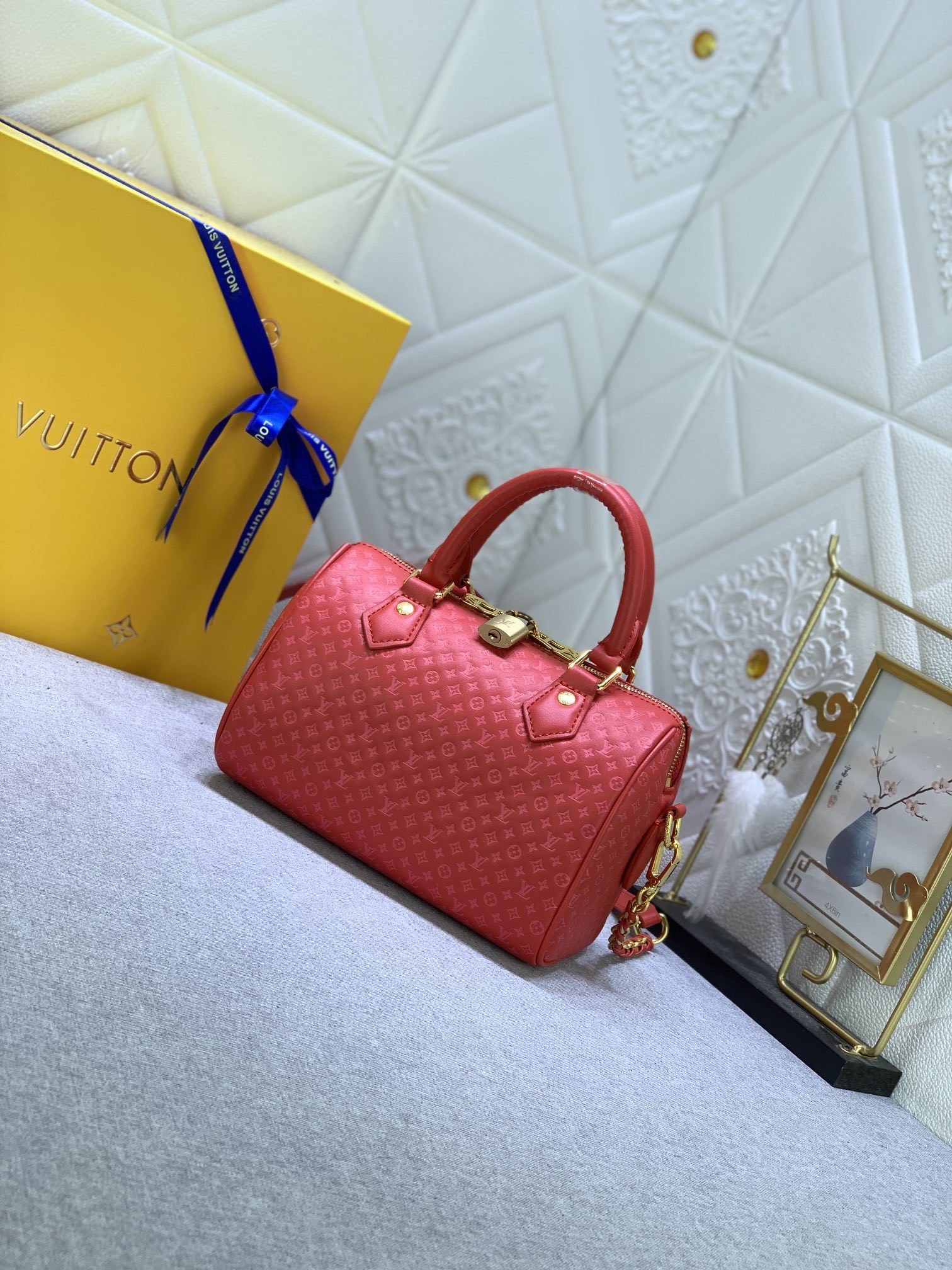LV SPEEDY BANDOULIÈRE 20 RED M22286