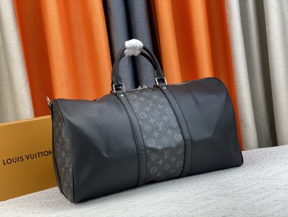 LV KEEPALL BANDOULIÈRE 50CM BLACK M59712