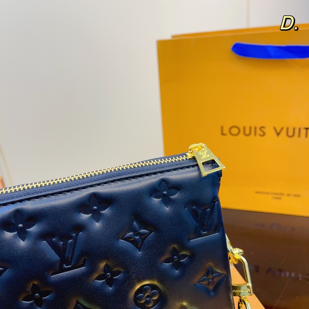 LV MONOGRAM PUFFY LAMBSKIN COUSSIN BB BLACK 21CM M59277