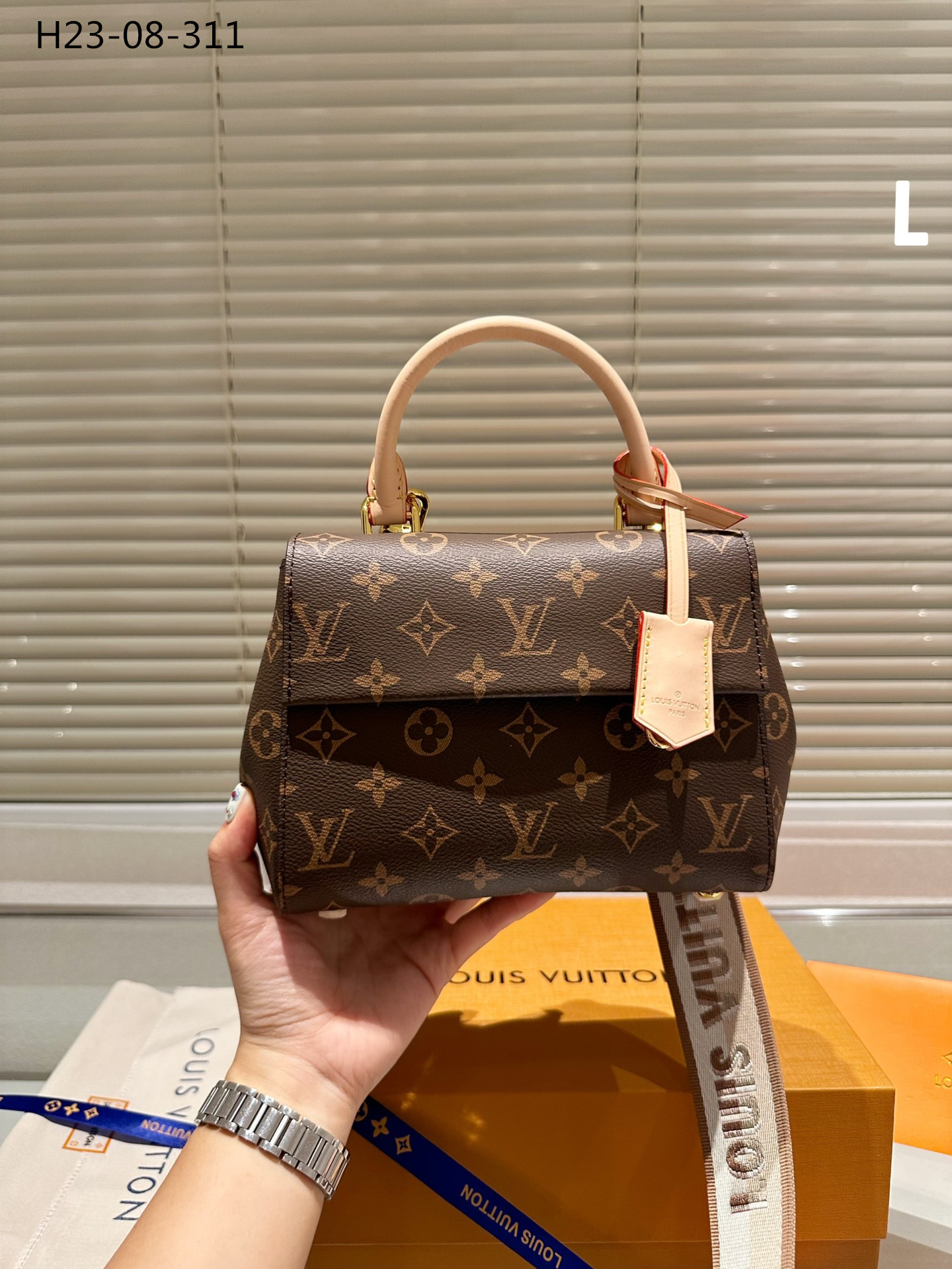 LV CLUNY MINI MONOGRAM CANVAS 20CM M46055