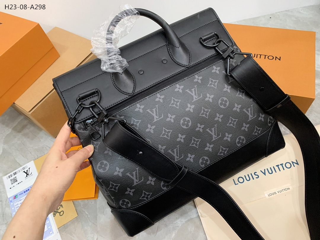 LV STEAMER MONOGRAM ECLIPSE BLACK 45CM M44731