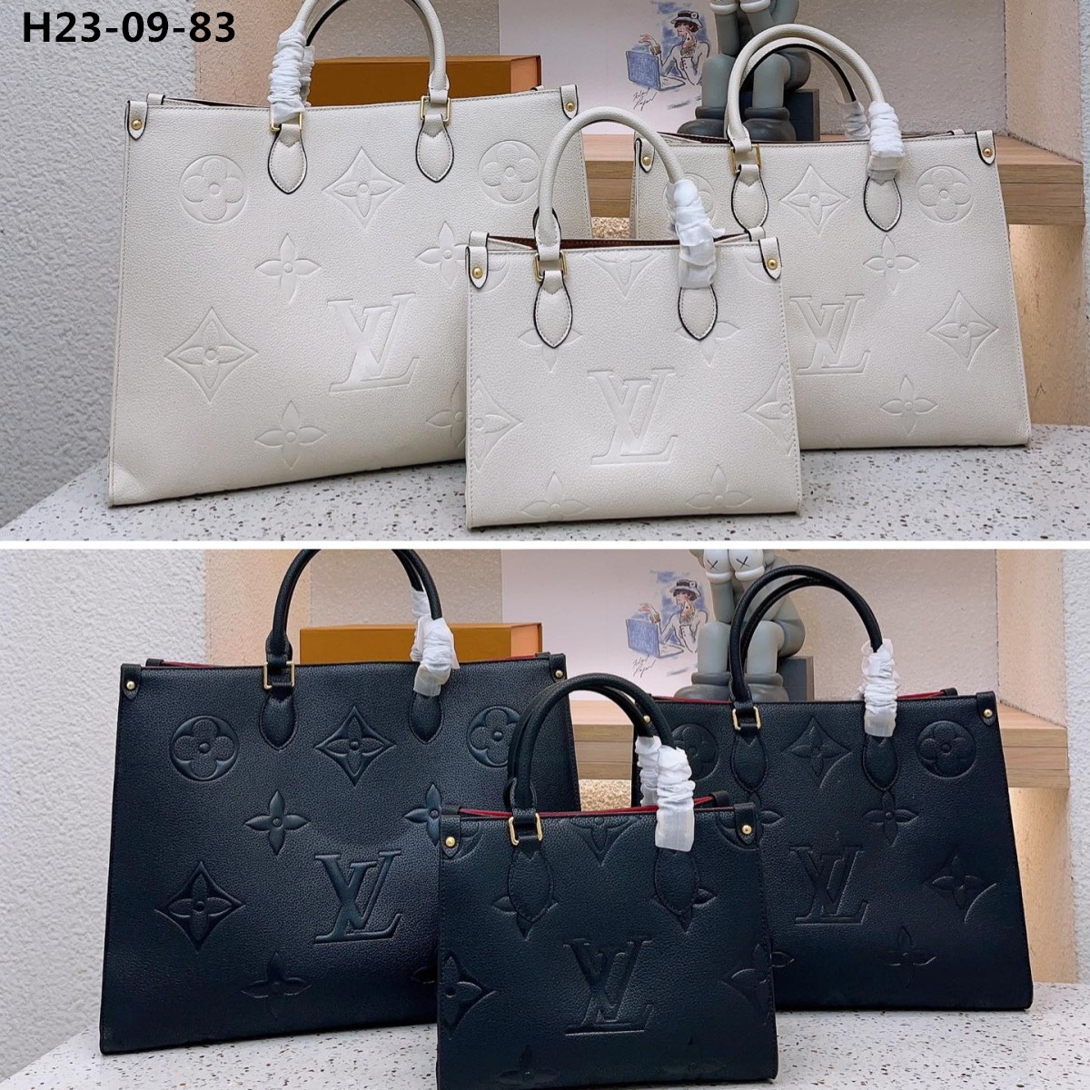 LV ONTHEGO GM BAG BLACK 42CM M44925