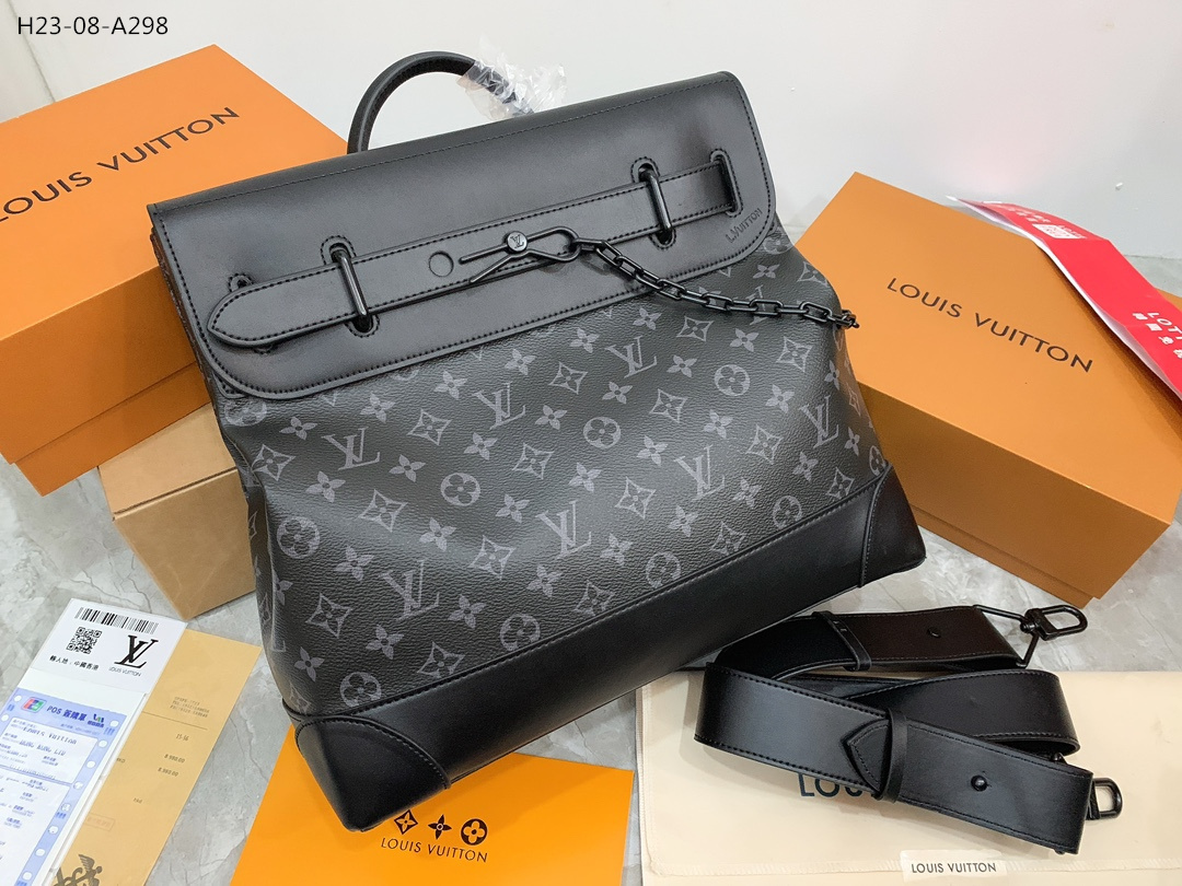 LV STEAMER MONOGRAM ECLIPSE BLACK 45CM M44731