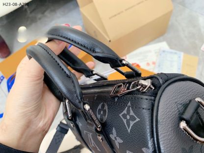 LV KEEPALL XS MONOGRAM ECLIPSE REVERSE BLACK 20CM M45947