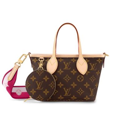 LV NEVERFULL BB PINK PEONY 24CM M46786