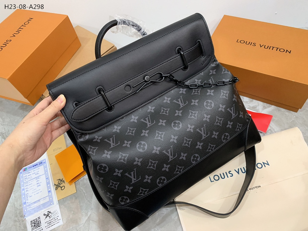 LV STEAMER MONOGRAM ECLIPSE BLACK 45CM M44731