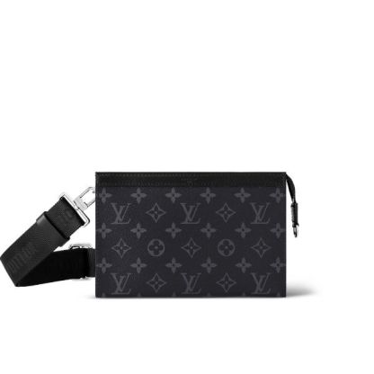 LV GASTON BAG BLACK 22CM M81124